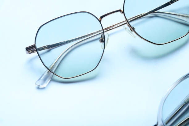 istock vintage glasses top view isolated on white background 2179196450