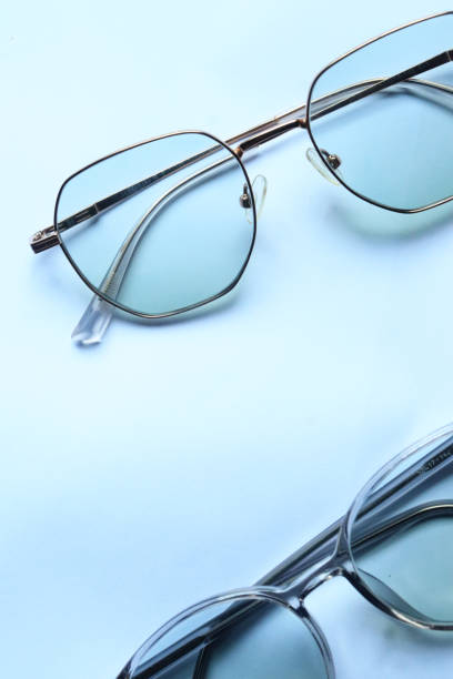 istock vintage glasses top view isolated on white background 2179196471