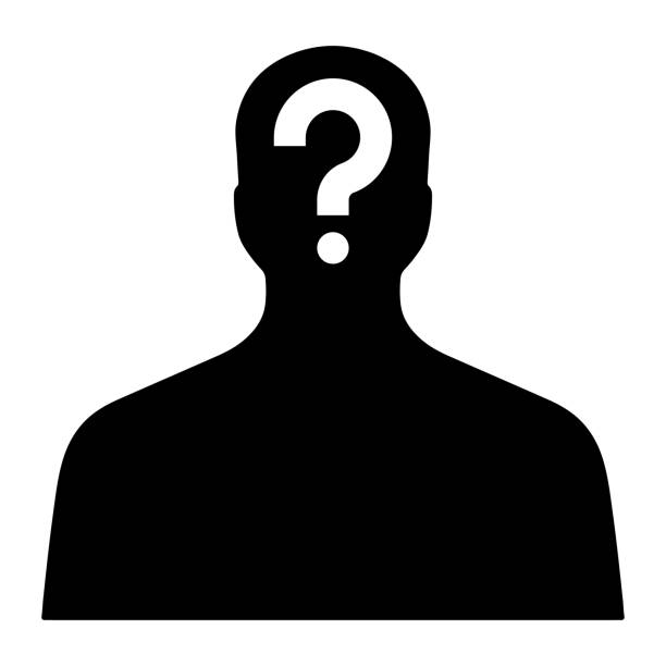 istock Unknown person with covered, masked, hidden face. Anonymous character. Mysterious man. Black silhouette. Vector illustration. 2179213171