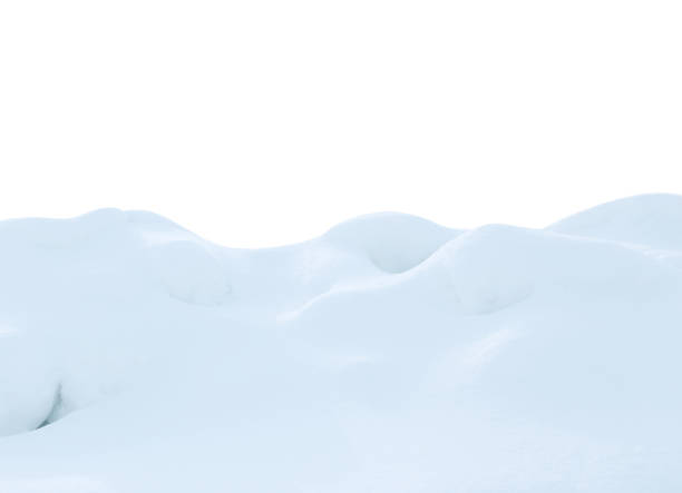 istock A large beautiful snowdrift isolated on white background.Winter snow  background. A big snow drift 2179218409