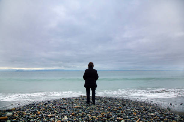 Canada British columbia  French beach woman on beach  released