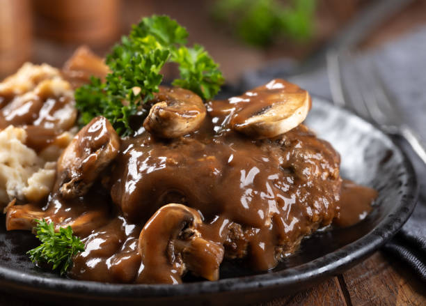 istock Salisbury steak with mushroom gravy 2179224786