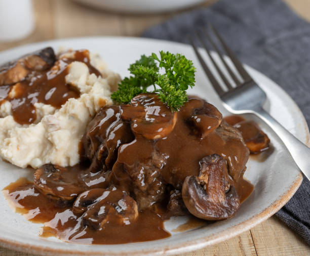 istock Salisbury steak with mushroom gravy 2179224790