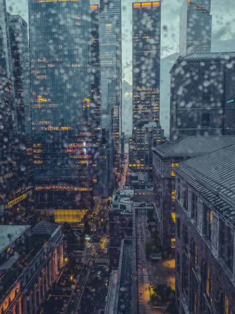 istock Manhattan seen through the rain 2179227869