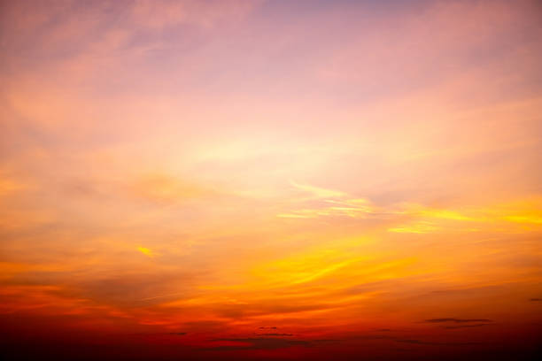 istock Beautiful , luxury soft gradient orange gold clouds and sunlight on the blue sky perfect for the background, take in everning,Twilight, Large size, high definition landscape photo 2179229769