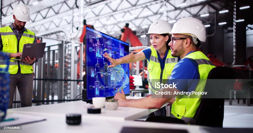 Operability Engineer Engineer Operator Using Scada System Stock Photo - Download Image Now ...