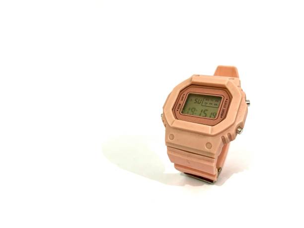 istock Old and vintage digital watch isolated on white background 2179239000
