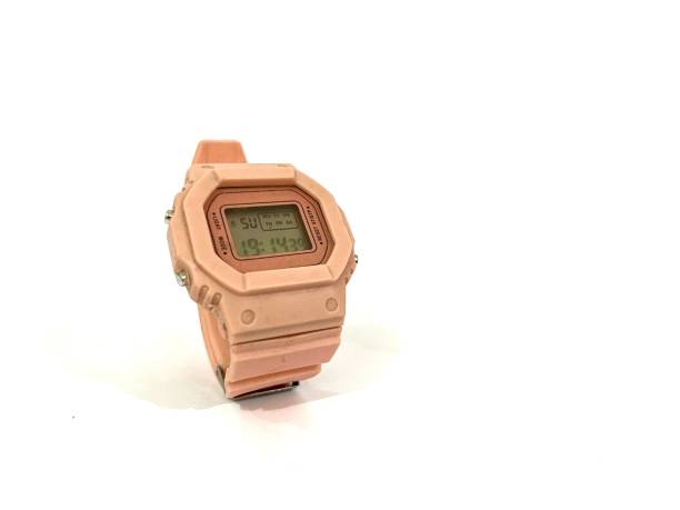 istock Old and vintage digital watch isolated on white background 2179239012