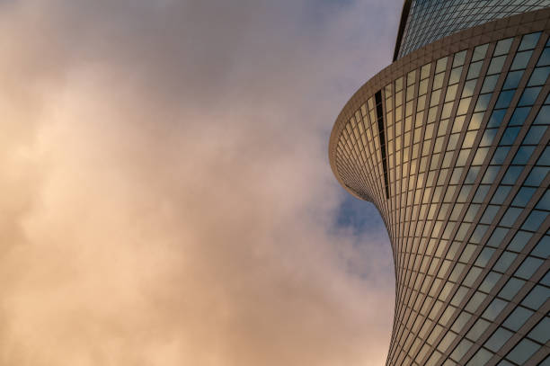 istock Looking Up modern high-rise office buildings. 2179271473