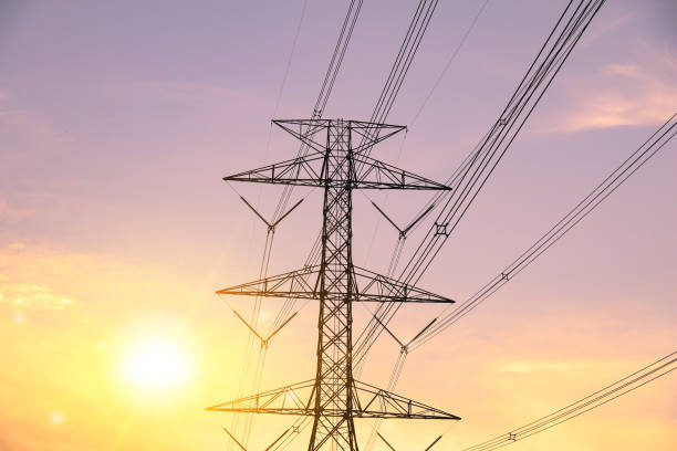 istock High Voltage Power Transmission Tower at Sunset, Energy Infrastructure, Electricity Supply, Industrial Powerlines 2179278958