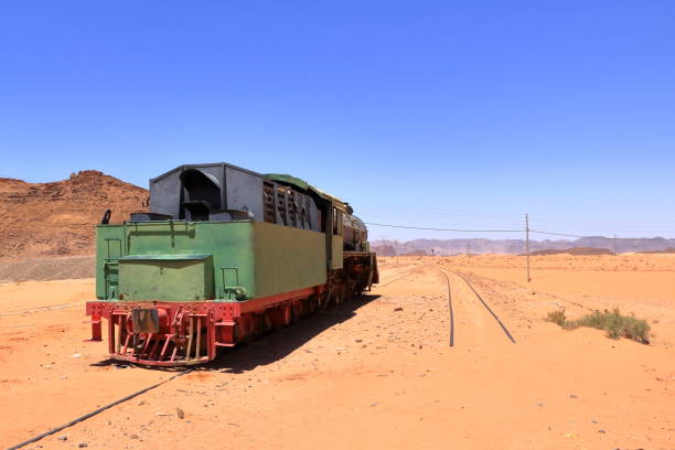 istock Locomotive train in Wadi Rum desert, Jordan 2179289761