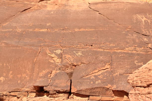 istock Closeup view of a petroglyph Wadi Rum, Jordan 2179290164
