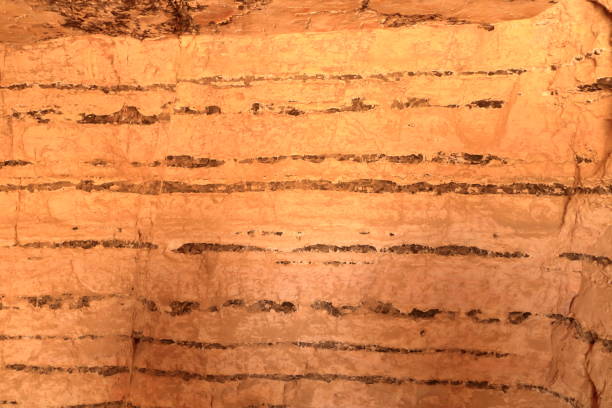 a red orange natural stone wall background