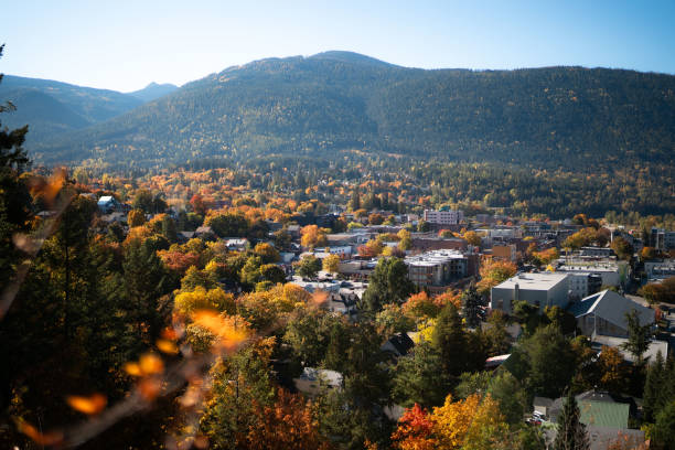 istock Town filled with autumn colour 2179299881
