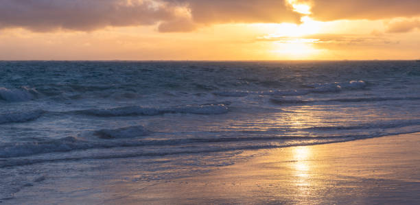 istock Sunrise sky over Atlantic ocean. Dominican republic 2179303921