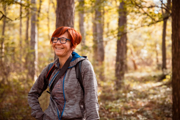 istock Redhead woman on a hiking adventure 2179319321