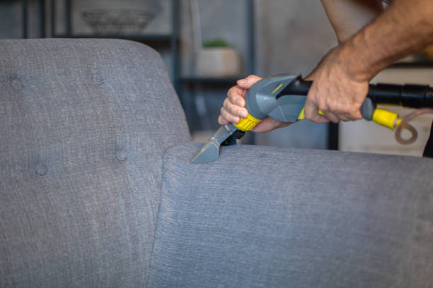 istock Cleaner is using extractor machine to clean the bed mattress in the house 2179323271