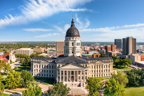 istock Kansas State Capitol, in Topeka on a sunny day 2179331855