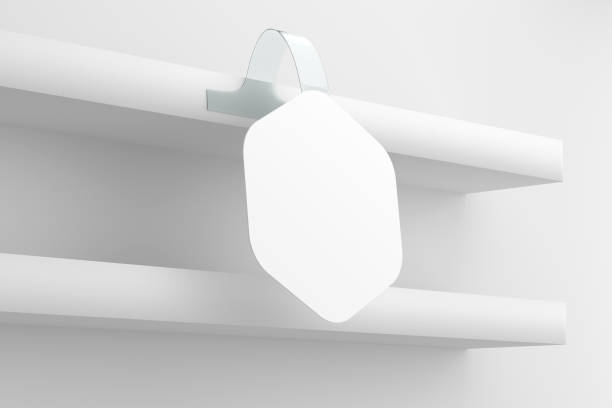istock Blank White Wobbler Mockup - 3D Illustration Render 2179337029