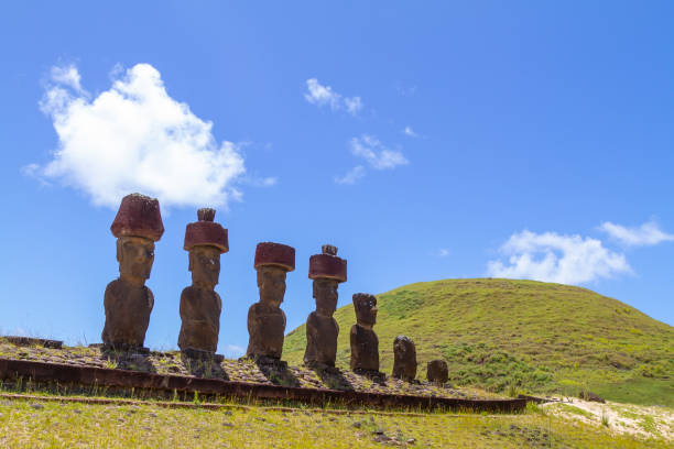 istock A beautiful landscape sunny day over Anakena Beach  in a summer hot day in Easter Island, Rapa Nui, Polynesia, Chile, Latin America. 2179357459