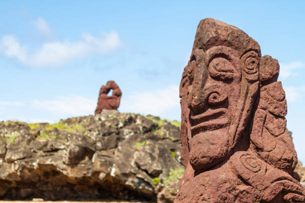 istock A beautiful landscape sunny day over Anakena Beach  in a summer hot day in Easter Island, Rapa Nui, Polynesia, Chile, Latin America. 2179357659