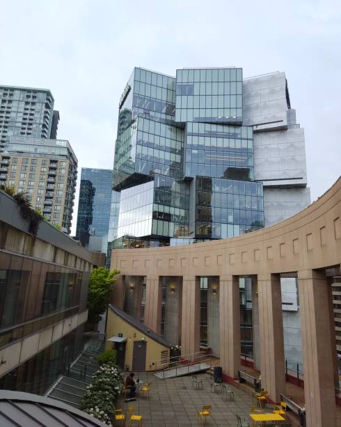 Modern building in Vancouver downtown -  Deloitte Summit, Central library, British Columbia