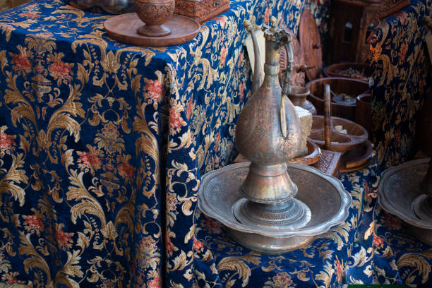 istock Very old style metal ewer jar 2179371283