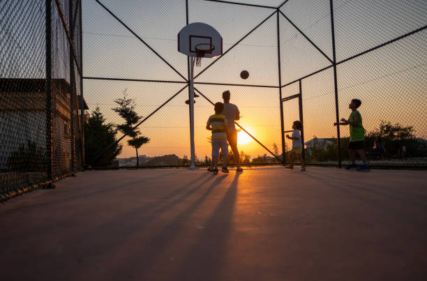 istock Little children playing basketball 2179373198