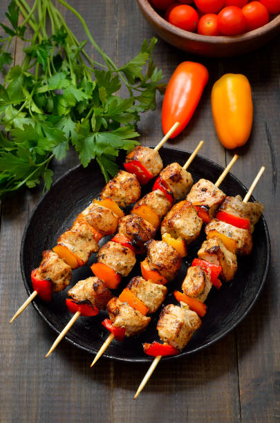 istock Homemade grilled chicken kebabs 2179379031