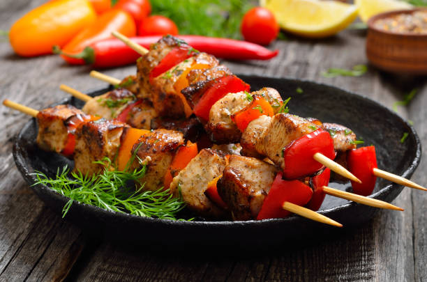 istock Homemade grilled chicken kebab 2179380655