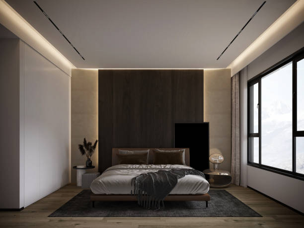 istock 3d render of hotel room 2179383973