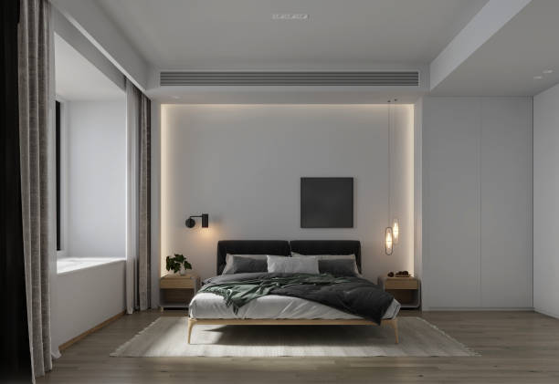 istock 3d render of hotel room 2179385355