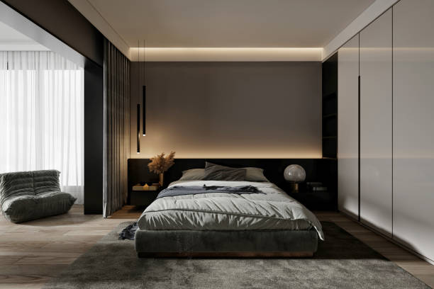 istock 3d render of hotel room 2179385440