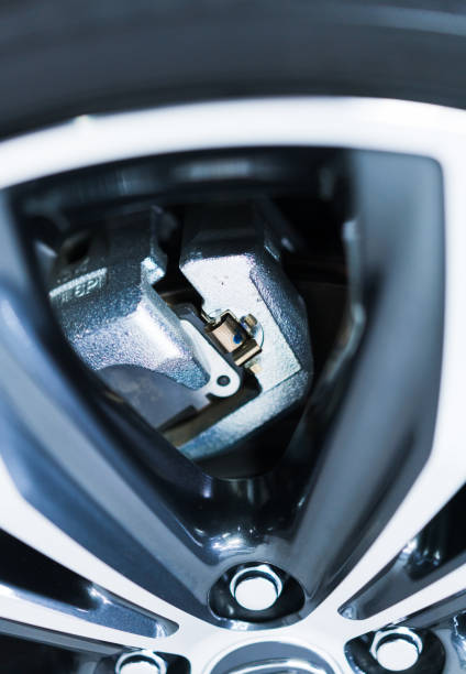 istock Close-Up of Modern Car Wheel and Brake System 2179409728