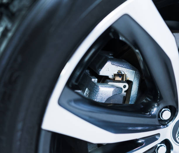 istock Close-Up of Modern Car Wheel and Brake System 2179409733