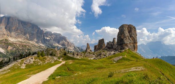 istock Panorama of the Dolomites peaks Cinque Torri 2179412253