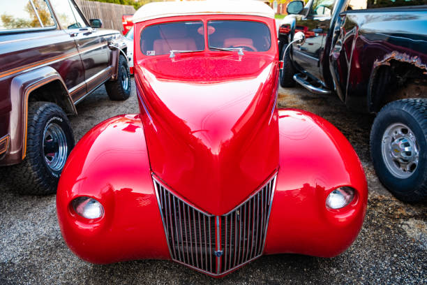 Capitola, city on California´s coastline on the Pacific Ocean is always a place to watch historic cars and the pittoreskelittle downtown