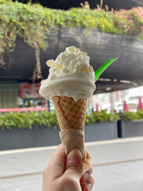 Delicious Whipped Ice Cream in a Crisp Waffle Cone