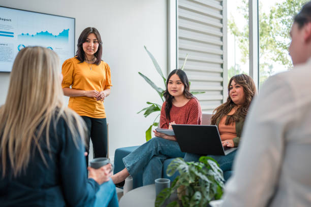istock Latina Executive Leading Corporate Strategy Session 2179470790