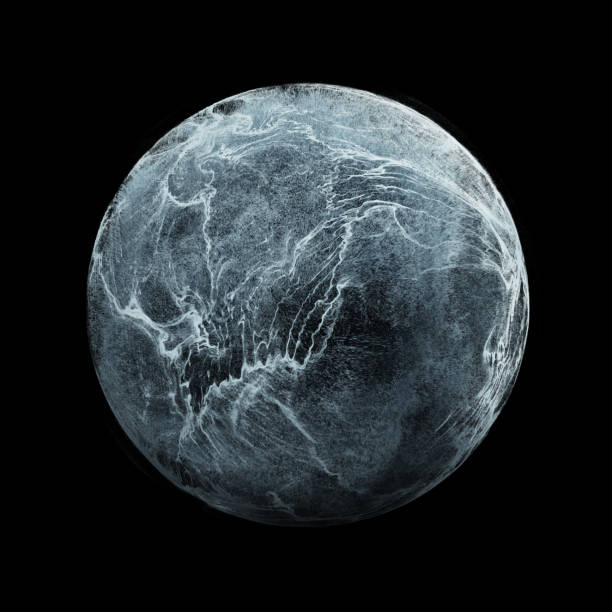 istock Abstract fluid, Water in sphere. particles flowing around sphere. Turbulent particles bursting, swirling around ball. Perfect for overlay and logos. 2179493748