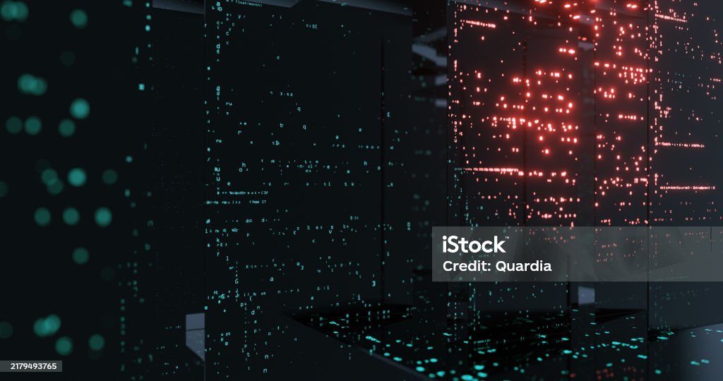 Programming Source Code Abstract Background Black Screen With ...