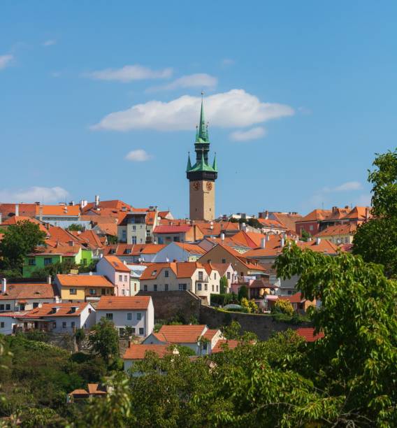 istock Znojmo's iconic tower and colorful rooftops 2179509061