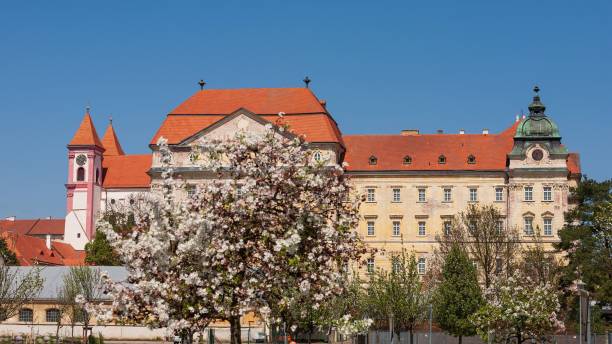 istock Klosterneuburg Monastery and cherry blossoms. 2179509095