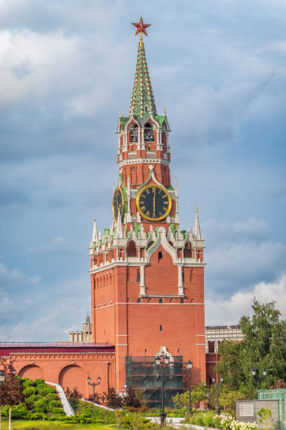 istock Spasskaya Tower viewed inside Kremlin, Moscow, Russia. 2179509593