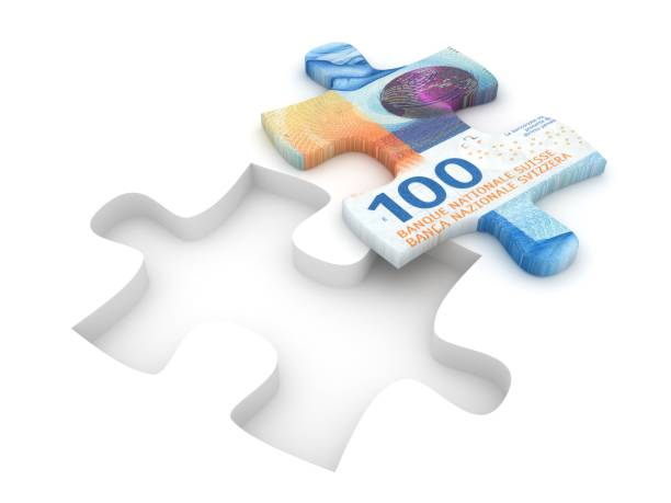 istock Swiss franc money finance puzzle 2179509699