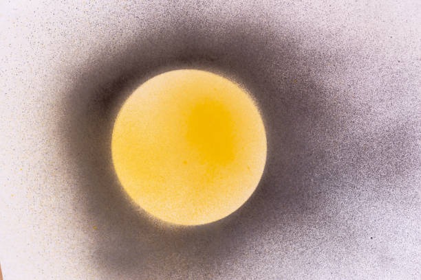istock Black and yellow background painted with spray paint 2179515907