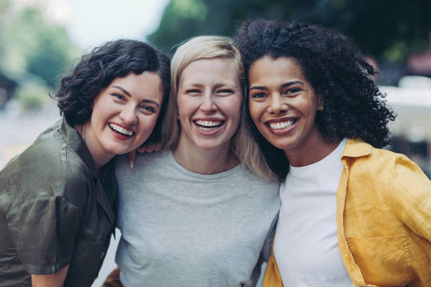 istock Group of happy young girlfriends 2179517228