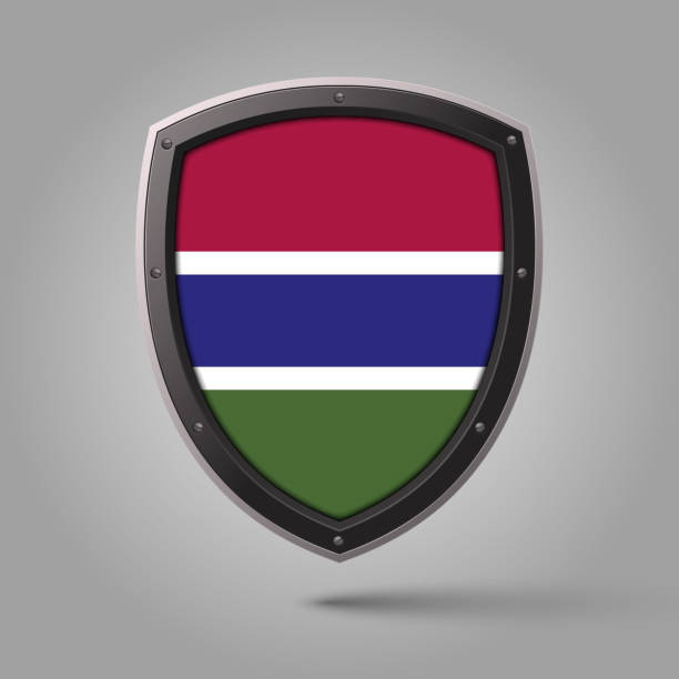 istock National Shield of GAMBIA Flag with Original color 2179520240