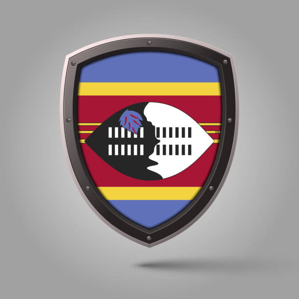 istock National Shield of SWAZILAND Flag with Original color 2179521409