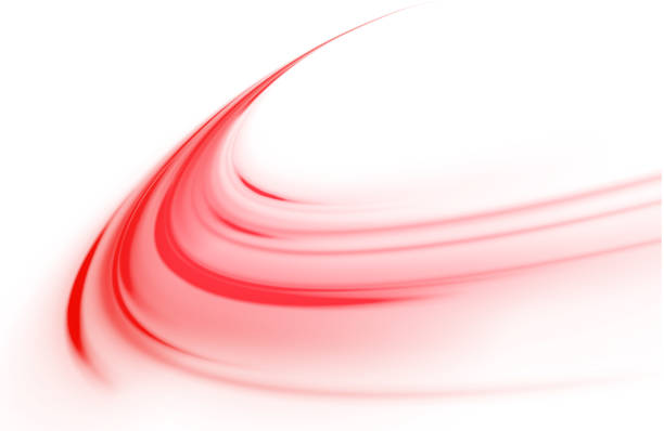 istock Red shiny sparks of spiral wave. A curved bright line of speed is spinning. Shiny wavy path. Rotating dynamic neon circle. Magic green swirl with highlights. Glowing swirl bokeh effect. vector 2179521736